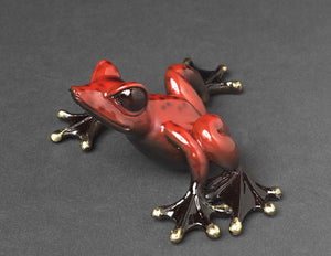 American Hand-casted Bronze Frog Limited Edition Statue Sculpture