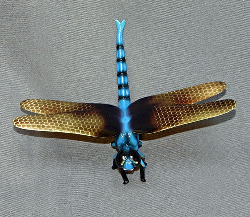 Original Multicolor Bronze Dragonfly Handcasted Limited Edition Statue Sculpture