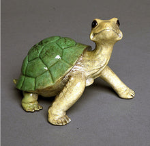 Load image into Gallery viewer, Original Multicolor Bronze Turtle Handcasted Limited Edition Statue Sculpture